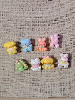8 Pc Adorable Baby Animals Photo Memo Board Tack Pins Bulletin Board Push Pins